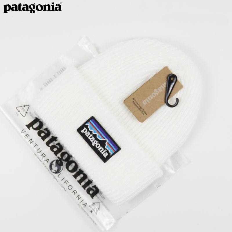 Шапка-бини Patagonia logo beanie белый