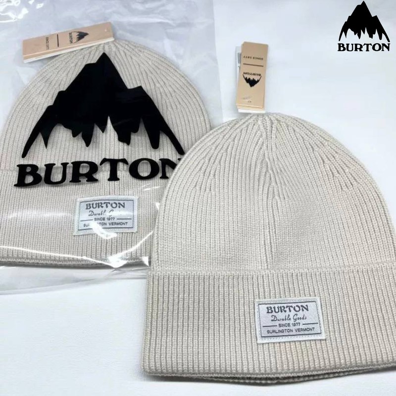 Шапка-бини Burton recycled kactusbunch white logo beanie серый