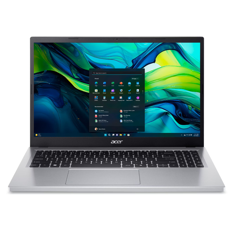 Ноутбук Acer Aspire Go 15 AG15-31P Intel Core i3-N305 8GB LPDDR5 128GB SSD FHD Win11 Silver