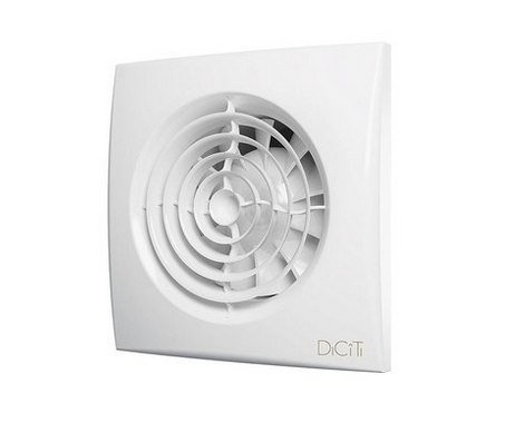 Вентилятор накладной Aura D100 с обратным клапаном DICITI