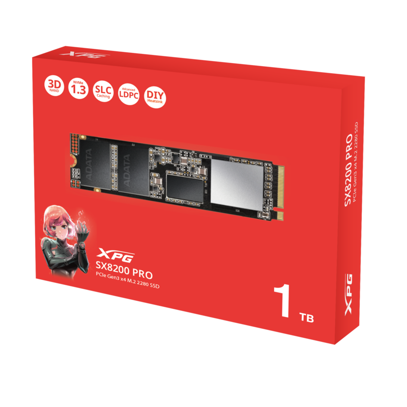 Накопитель ADATA XPG SX8200 Pro 1TB M.2 2280 - купить по низкой