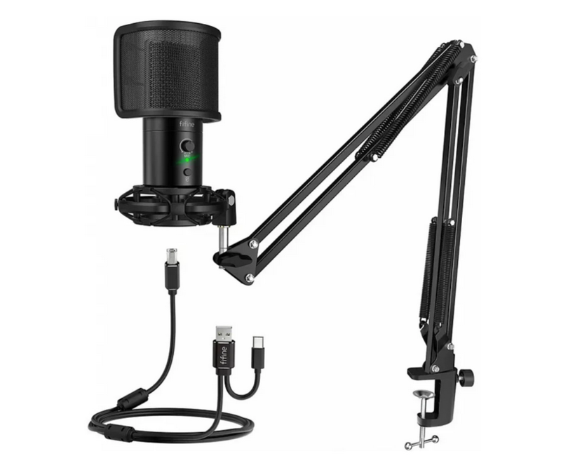 Микрофонный комплект Fifine T683 черный
