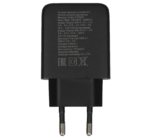 Сетевое зарядное устройство Dexp GaN SuperSlim IET25CD черный