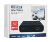 Приставка для цифрового ТВ Dexp HD mini 32 черный