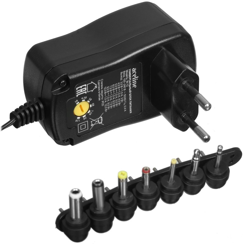 Универсальный адаптер питания Aceline W-12
