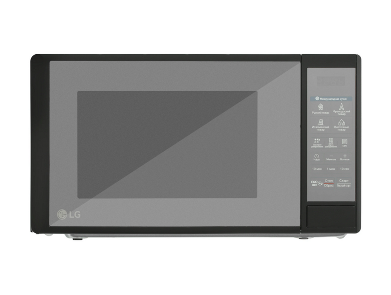 Микроволновая печь LG RENAISSANCE MS2042DARB зеркальный, черный