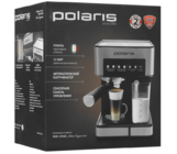 Кофеварка рожковая Polaris PCM 1541E серебристый