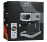 Кофеварка рожковая Reoka RKEM-400 серебристый