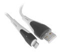Кабель круглый Keyron Lightning 8-pin белый