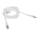 Кабель круглый Keyron Lightning -Type-C белый 1.5 м