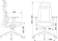 Кресло Бюрократ MC-G411N-H серое
