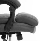 Кресло Tetchair Chief MetalBL велюр ткань серое