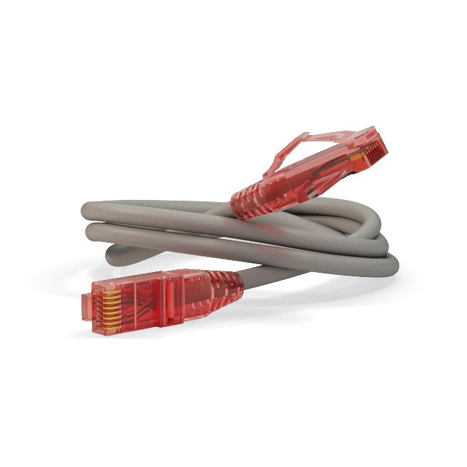 Патч-корд Hyperline PC-LPM-UTP-RJ45-RJ45-C5e-1M-LSZH-GY