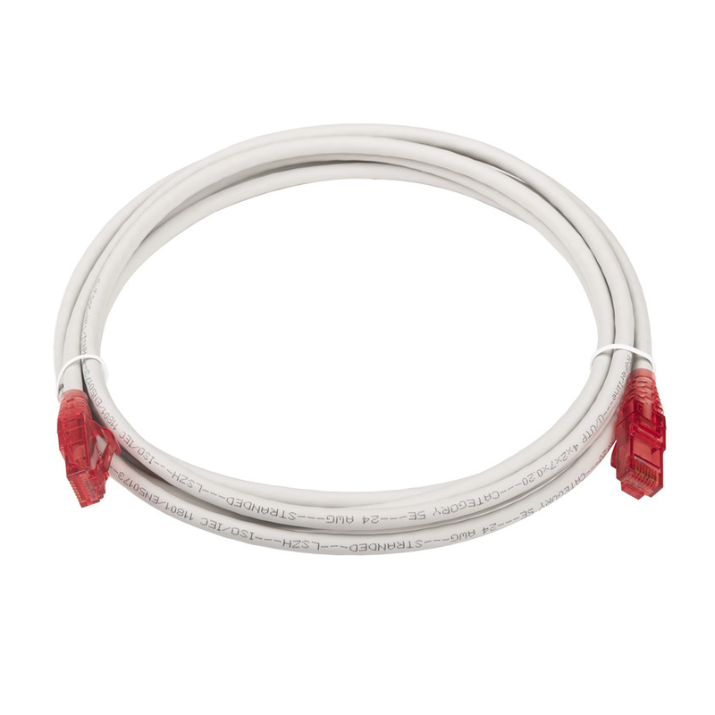 Патч-корд Hyperline PC-LPM-UTP-RJ45-RJ45-C5e-3M-LSZH-GY