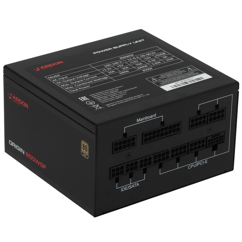 Блок питания Ardor Gaming Origin 850WGF Black
