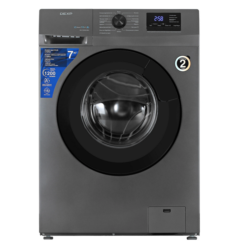 Стиральная машина Dexp WM-F712DHE/GBSu серый