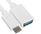 OTG-кабель USB Type-C USB Type-A Dexp белый