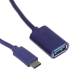 OTG-кабель USB Type-C USB Type-A Dexp фиолетовый