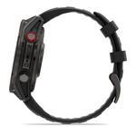 Смарт-часы Garmin Fenix 8 Pro 47mm Amoled Sapphire Carbon Gray DLC Titanium с черно-серым силиконовым ремешком