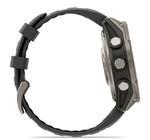 Смарт-часы Garmin Fenix 8 Pro 47mm Amoled Sapphire Titanium с графитово-черным силиконовым ремешком