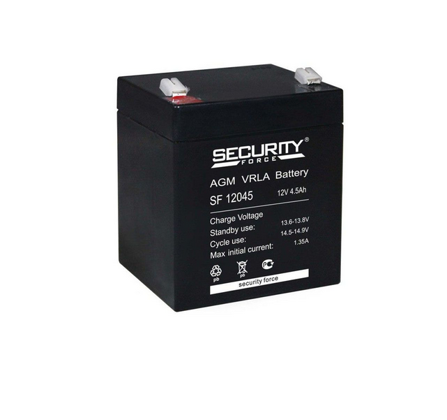 Аккумулятор Security Force SF 12045 (4,5Ач / 12В)