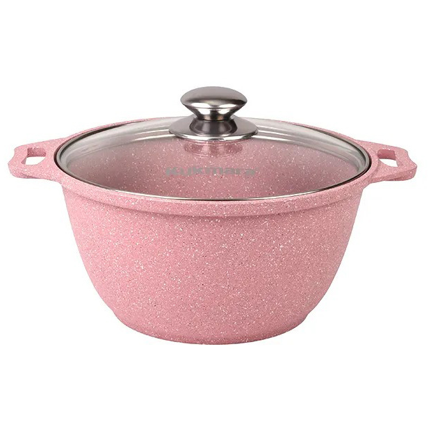 Кастрюля Kukmara Trendy Style Rose 3 л со стеклянной крышкой