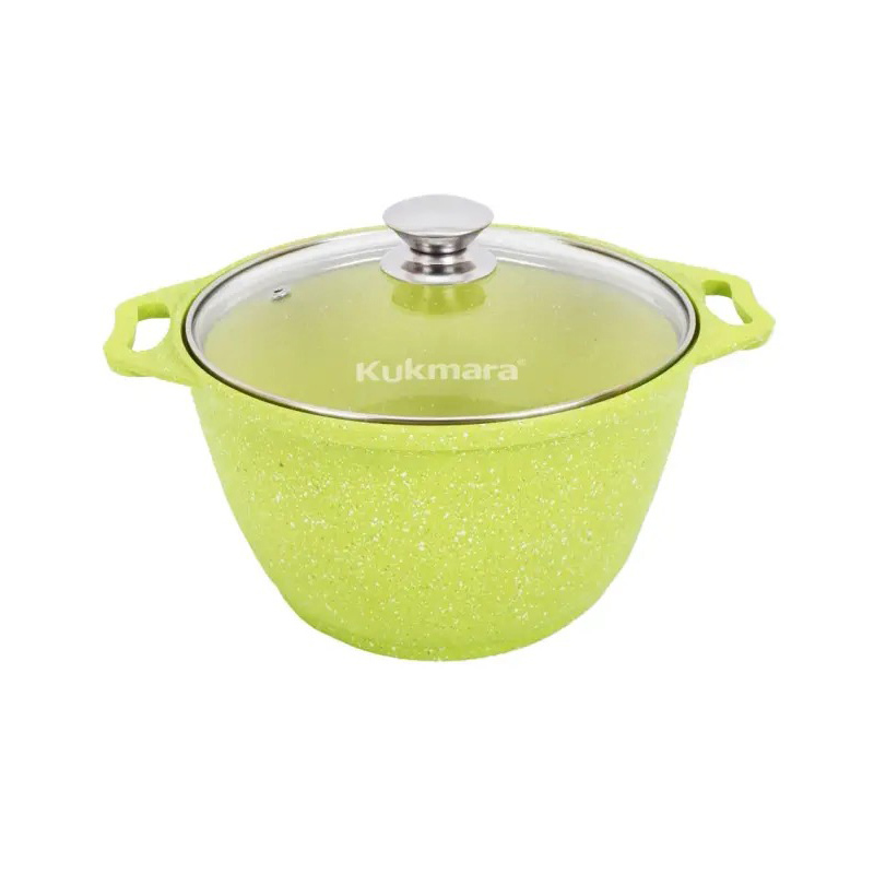 Кастрюля Kukmara Trendy Style Lime 4 л со стеклянной крышкой