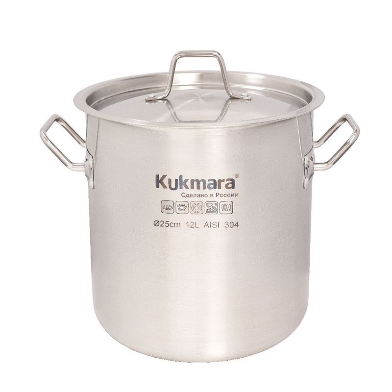 Котел Kukmara Horeca 12 л со стальной крышкой