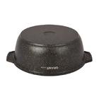 Кастрюля-жаровня Kukmara Granit Ultra Original 3 л с антипригарным покрытием + стеклянная крышка