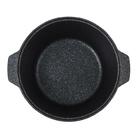Кастрюля-жаровня Kukmara Granit Ultra Blue 3 л с антипригарным покрытием + стеклянная крышка