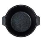 Кастрюля-жаровня Kukmara Granit Ultra Blue 4 л с антипригарным покрытием + стеклянная крышка