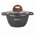 Кастрюля Kukmara Granit Ultra Original 1 л с антипригарным покрытием + стеклянная крышка