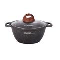 Кастрюля Kukmara Granit Ultra Original 2 л с антипригарным покрытием + стеклянная крышка