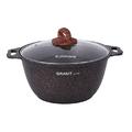 Кастрюля Kukmara Granit Ultra Original 3 л с антипригарным покрытием + стеклянная крышка