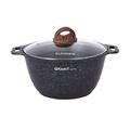 Кастрюля Kukmara Granit Ultra Blue 3 л с антипригарным покрытием + стеклянная крышка