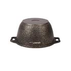 Кастрюля Kukmara Granit Ultra Black Gold 3 л с антипригарным покрытием + стеклянная крышка