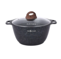 Кастрюля Kukmara Granit Ultra Induction Blue 4 л с антипригарным покрытием + стеклянная крышка