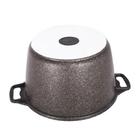 Кастрюля Kukmara Granit Ultra Original 8 л с антипригарным покрытием + стеклянная крышка