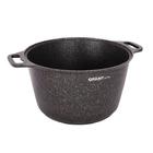 Кастрюля Kukmara Granit Ultra Blue 8 л с антипригарным покрытием + стеклянная крышка