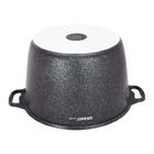 Кастрюля Kukmara Granit Ultra Blue 10 л с антипригарным покрытием + стеклянная крышка