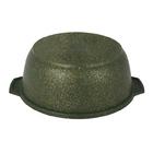 Кастрюля-жаровня Kukmara Trendy Style Malachite 4 л с антипригарным покрытием + стеклянная крышка