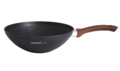 Сковорода Kukmara WOK 28/9,5 см с ручкой АП линия Granit ultra (Blue)