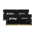 Оперативная память Kingston Fury Impact CL38 Black 2x16GB SODIMM DDR5 6000 Mhz