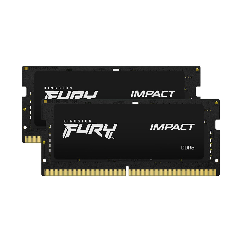 Оперативная память Kingston Fury Impact CL38 Black 2x16GB SODIMM DDR5 6000 Mhz