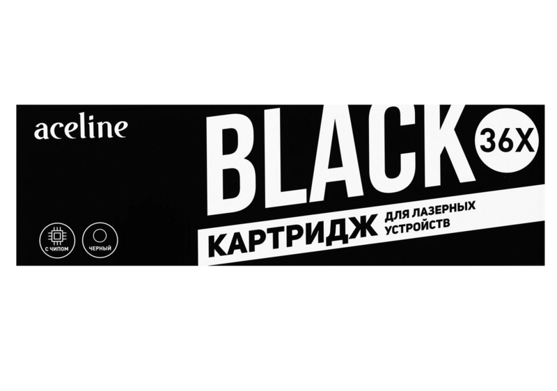 Картридж лазерный Aceline NS-CB436X черный