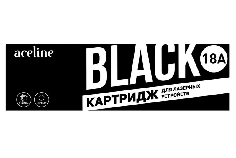 Картридж лазерный Aceline NS-CF218A черный с чипом
