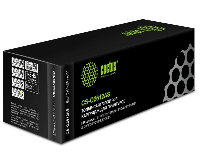 К артридж лазерный Cactus CS-Q2612A черный