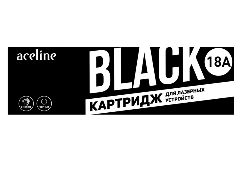 Картридж лазерный Aceline NS-CF218A черный с чипом