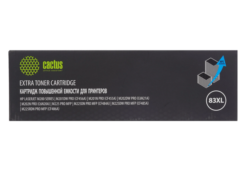 Картридж лазерный Cactus CS-CF283XL-MPS черный с чипом
