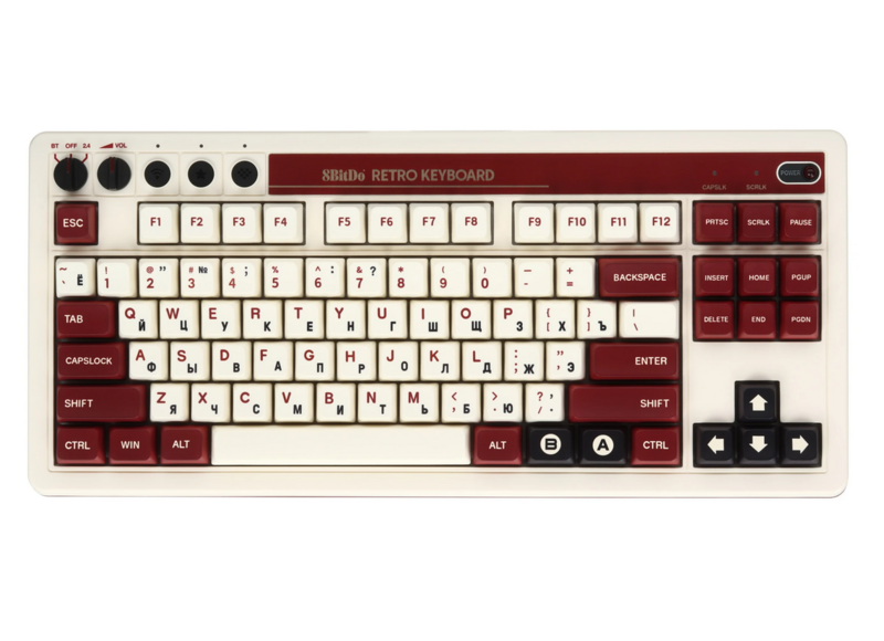 Клавиатура 8BitDo Retro Mechanical Keyboard - Fami Edition